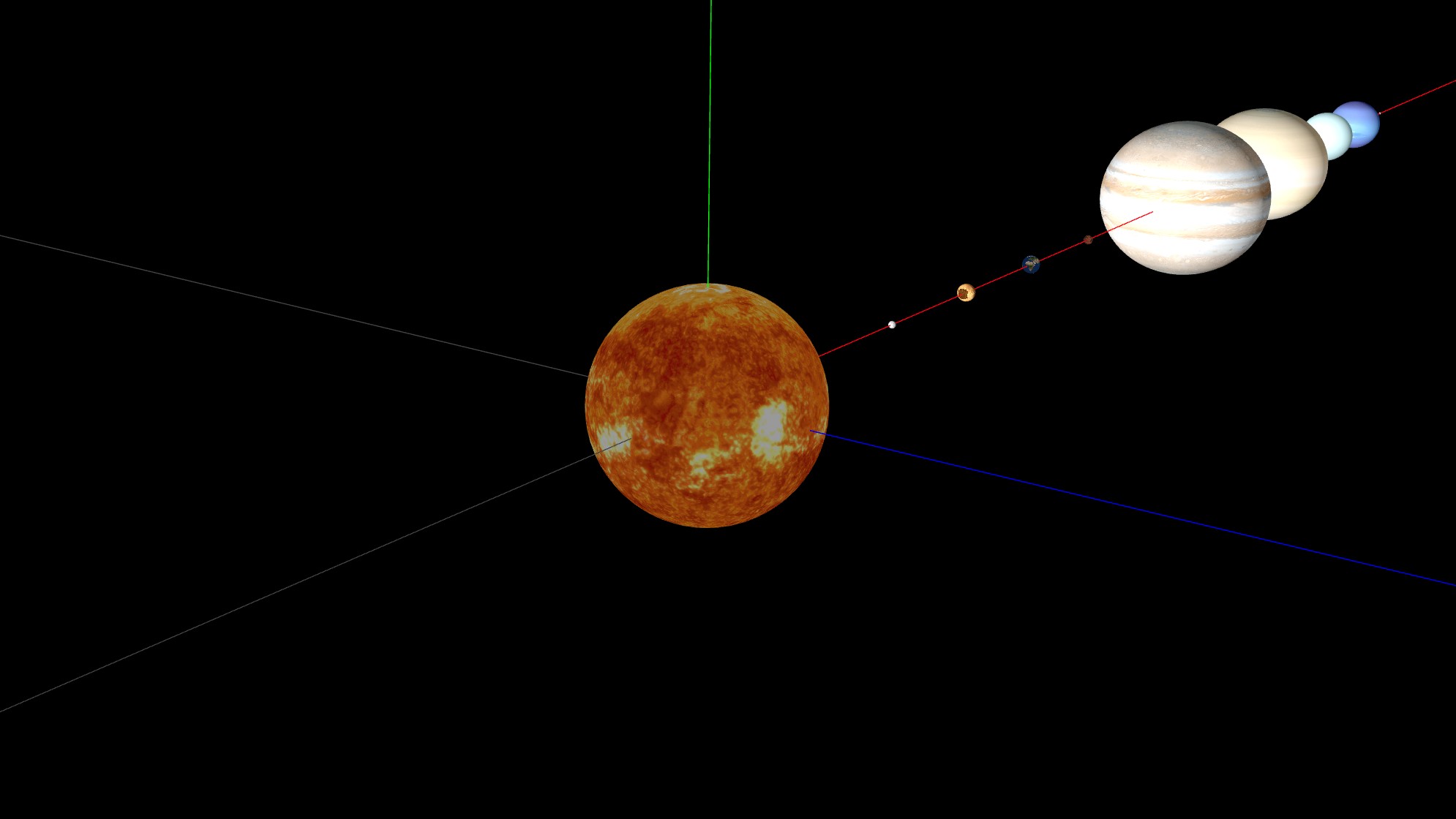 Modello interattivo del sistema solare